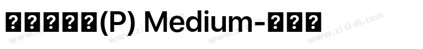 華康墨字體(P) Medium字体转换